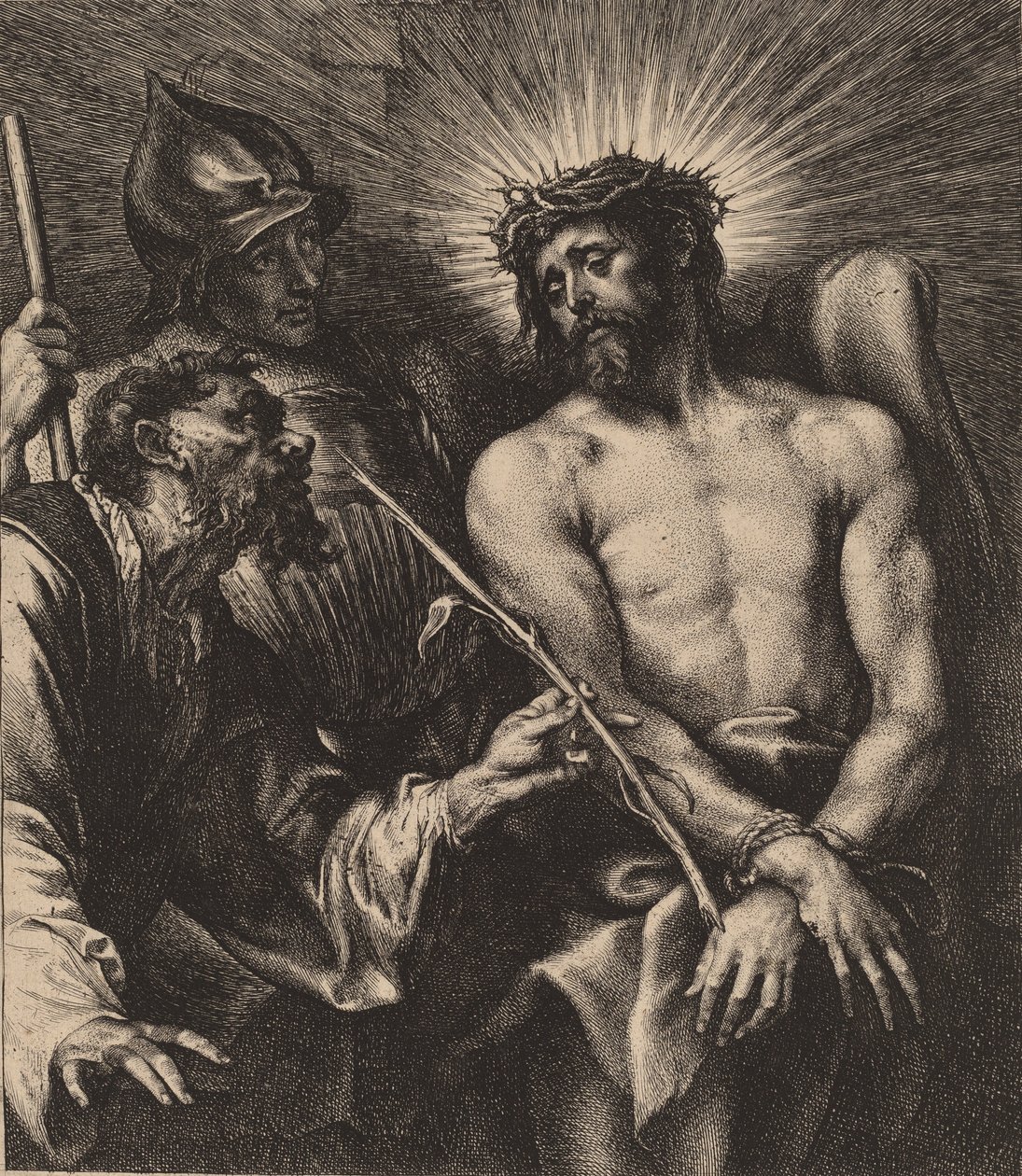 Kristus krönt med törnar, troligen 1630. av Anthony van Dyck