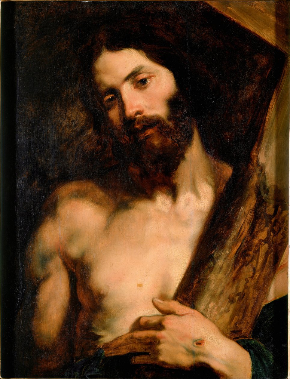 Kristus som bär korset Målning av Antony Van Dyck (1599-1641) 1619 ca. Sol. 65x50 cm Genes, Galleria di Palazzo Rosso av Anthony van Dyck
