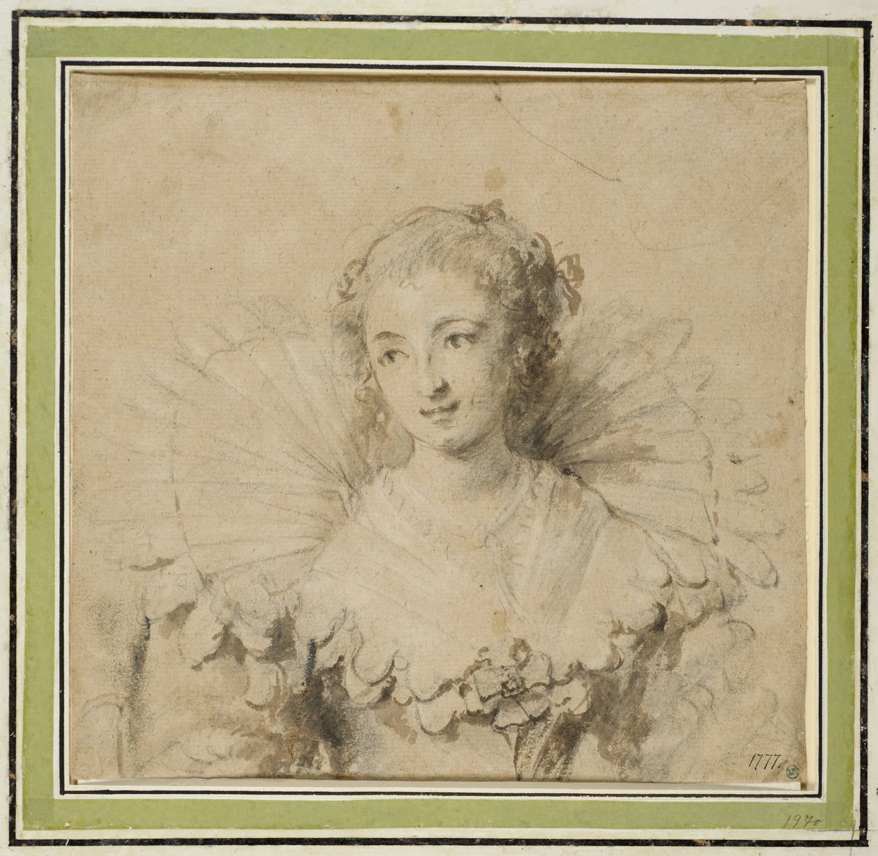 Damportätt av Anthony van Dyck