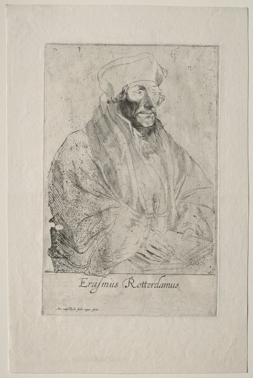 Desiderius Erasmus från Rotterdam av Anthony van Dyck