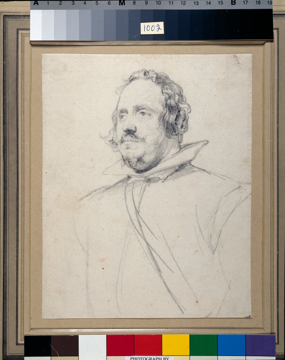 Don Emanuel Frockas (svart krita på papper) av Anthony van Dyck