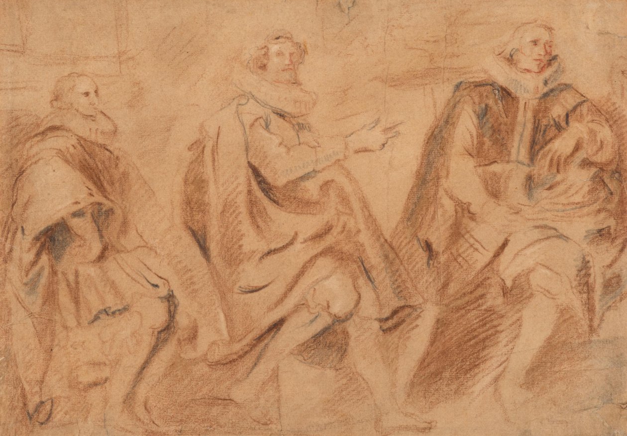 Tre brysselska rådmän av Anthony van Dyck
