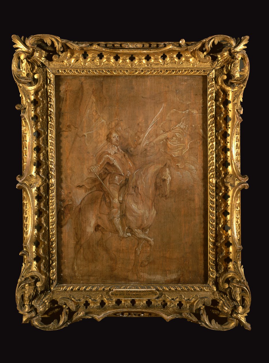 Hertigen av Epernon till häst av Anthony van Dyck