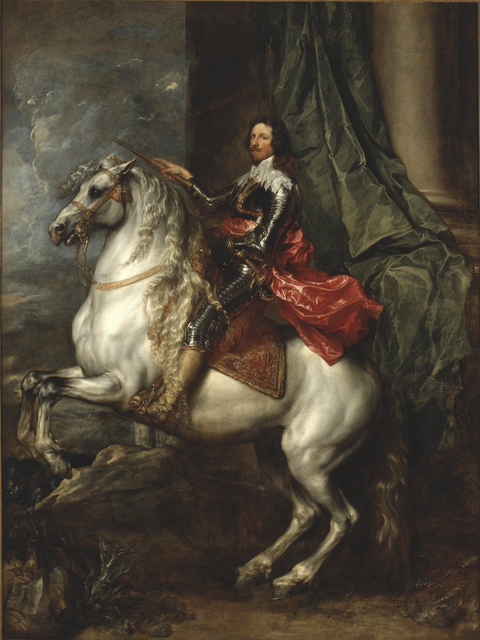 Ridsporträtt av Thomas Franciskus av Savojen, prins av Carignano av Anthony van Dyck