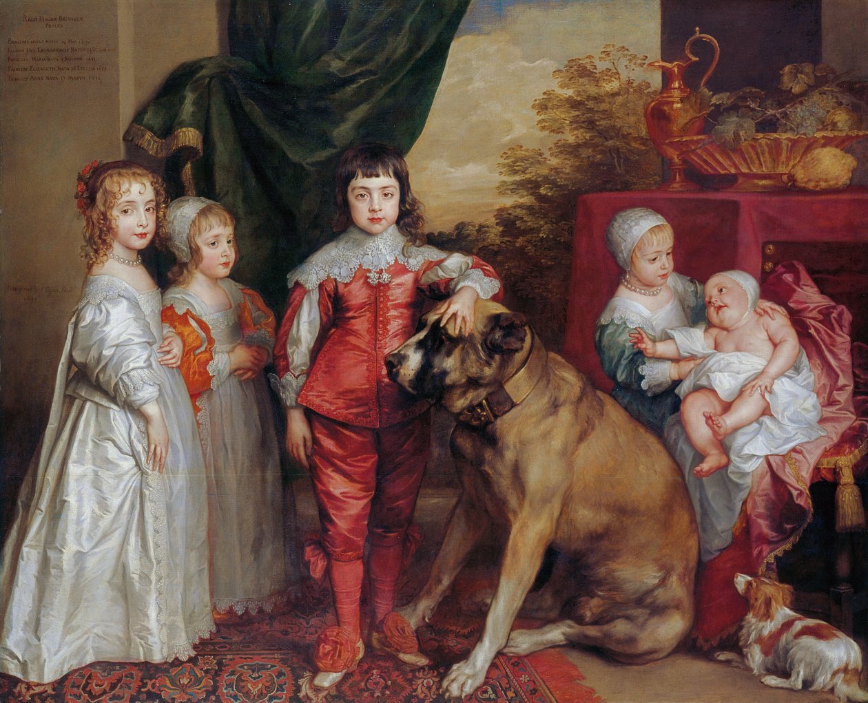 Karl I:s fem äldsta barn av Anthony van Dyck
