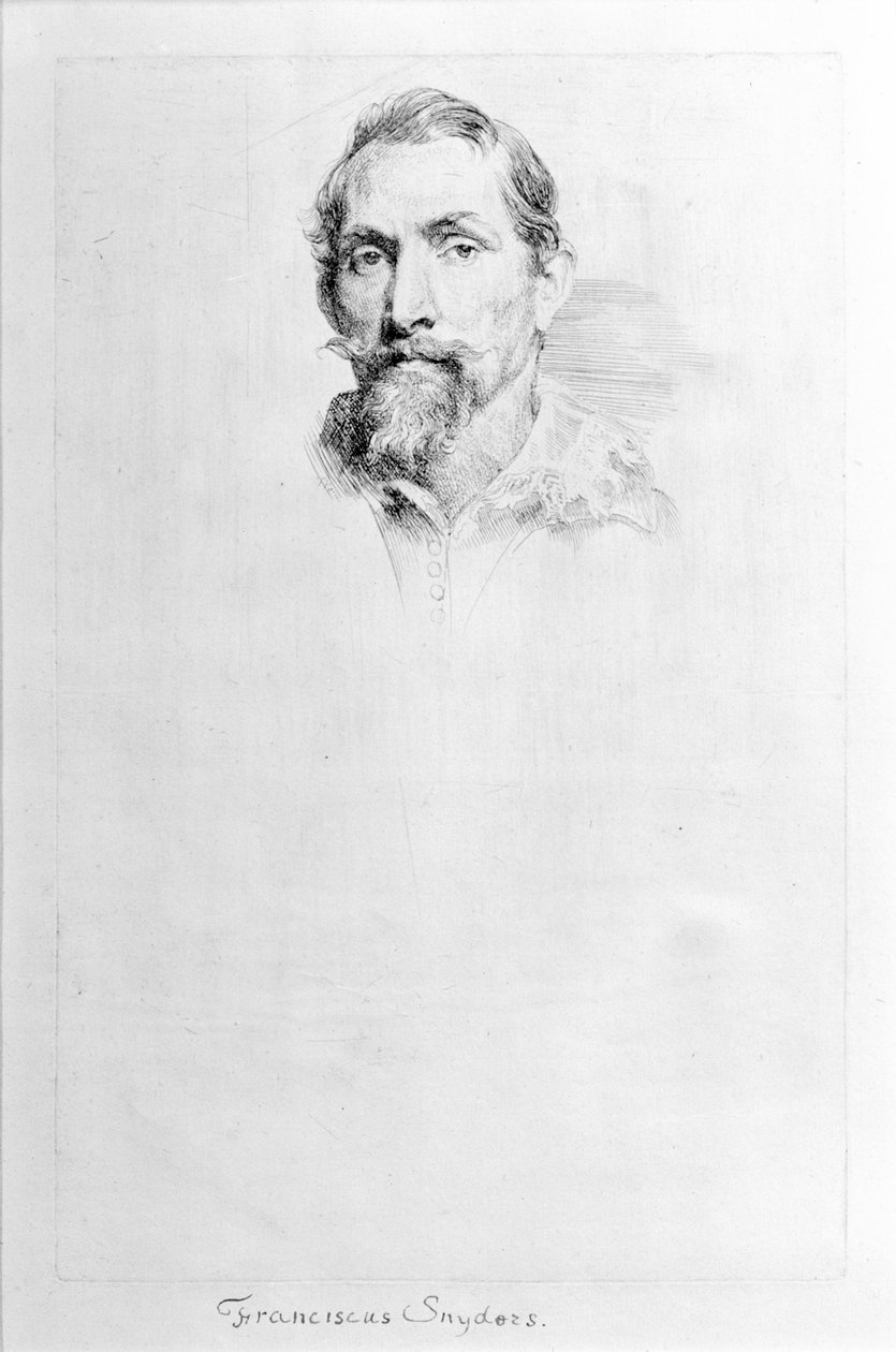 Frans Snyders, från The Iconography, tidigt 1600-tal. av Anthony van Dyck