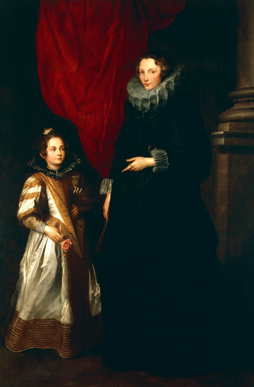 Geronima Brignole Rea med sin dotter av Anthony van Dyck