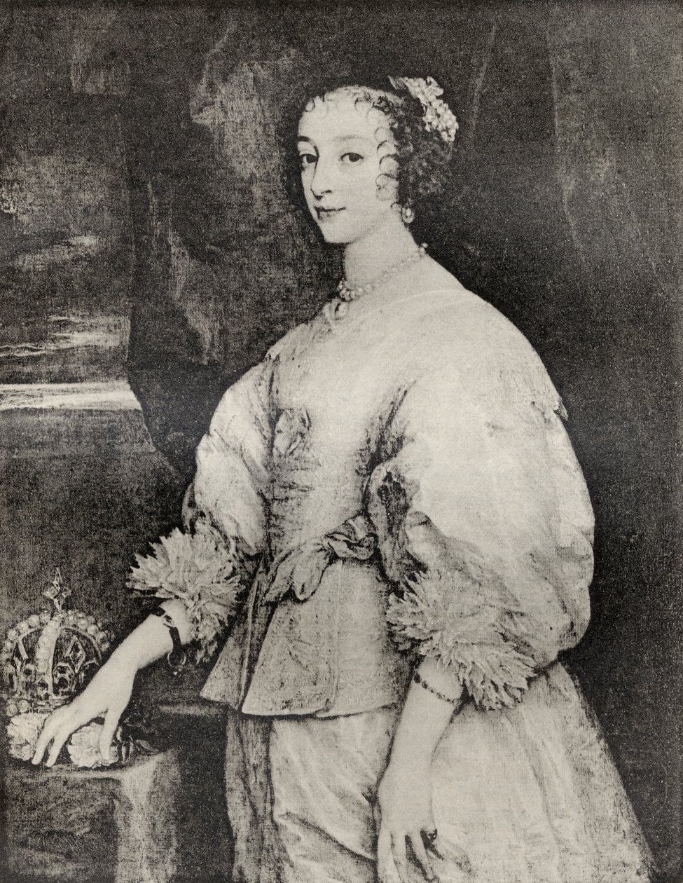 Henrietta Maria, från "Memoires de Charles de Batz-Castelmore Comte d