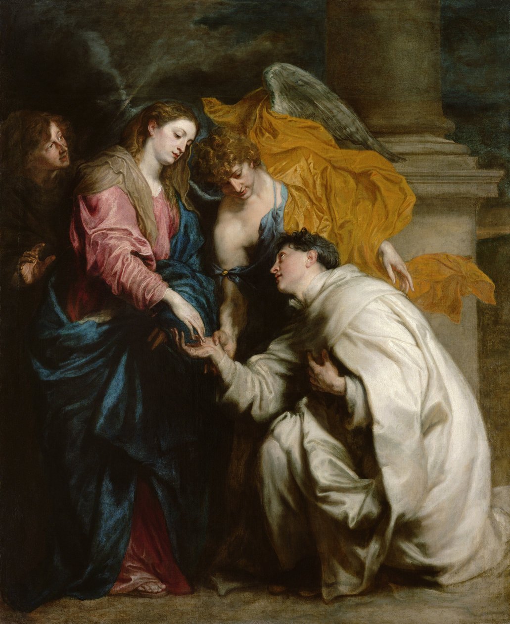 Visionen av salige Hermann av Steinfeld, känd som Joseph (1150-1230) - Målning av Sir Anthonis (Anton eller Antoon) van Dyck (1599-1641), olja på duk (160x128 cm) av Anthony van Dyck