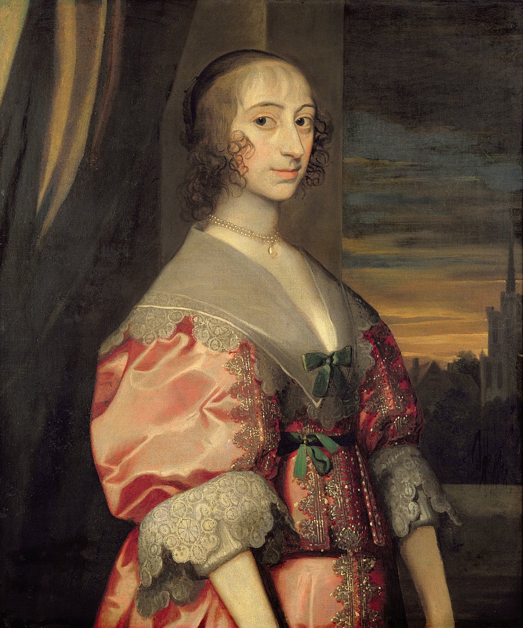 Lady Hoghton, hustru till den första baronetten, 1600-talet av Anthony van Dyck