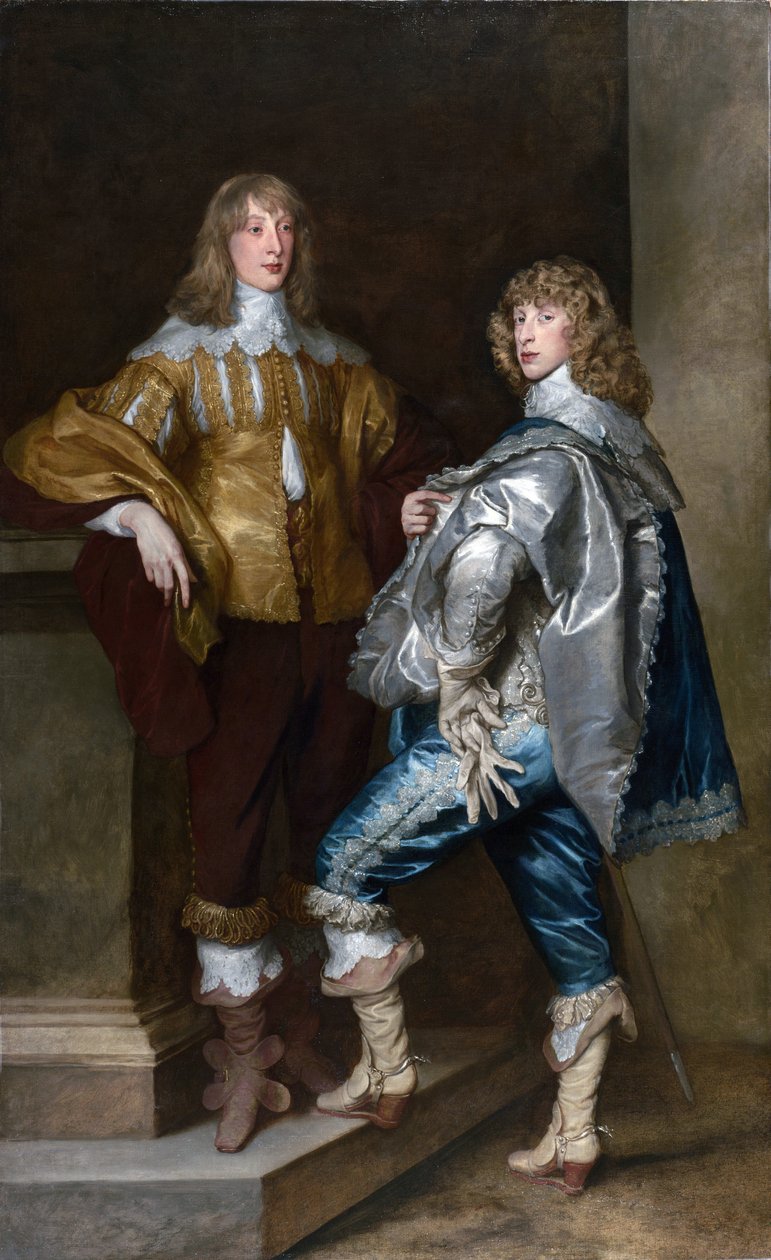 Lord John Stuart och hans bror Lord Bernard Stuart c.1638 (olja på duk) av Anthony van Dyck