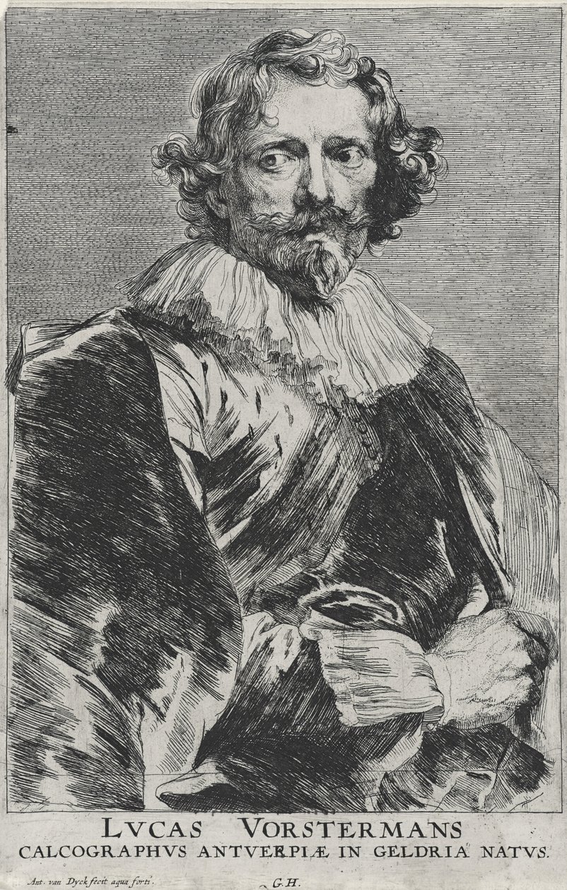 Lucas Vosterman, 1628-1632 (etsning på lagt papper med gravyr) av Anthony van Dyck