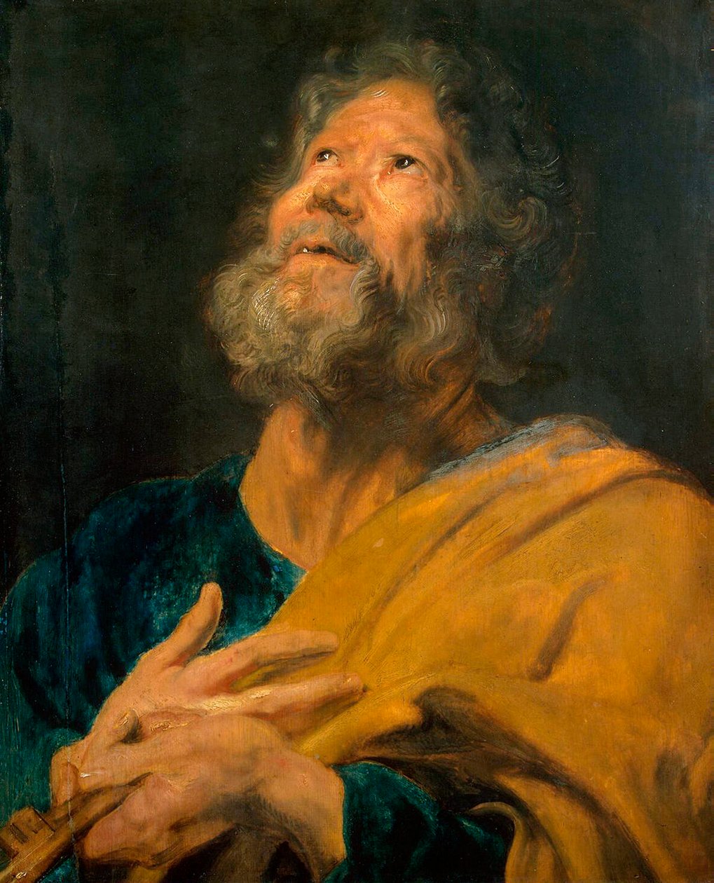 Peter aposteln, 1617-1618. av Anthony van Dyck
