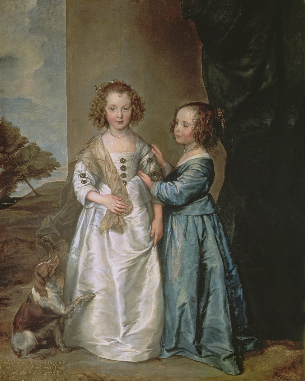 Philadelphia och Elisabeth Wharton av Anthony van Dyck