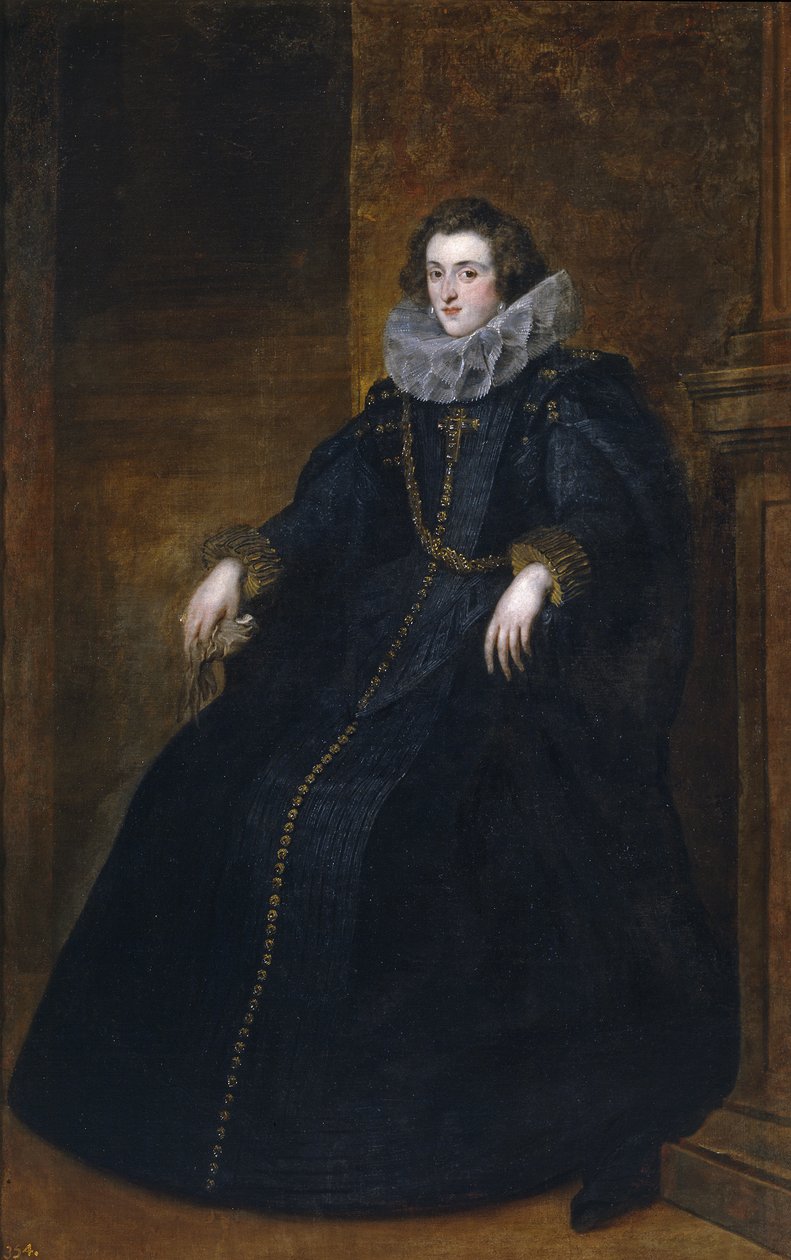 Policena Spinola, markisin av Leganés av Anthony van Dyck