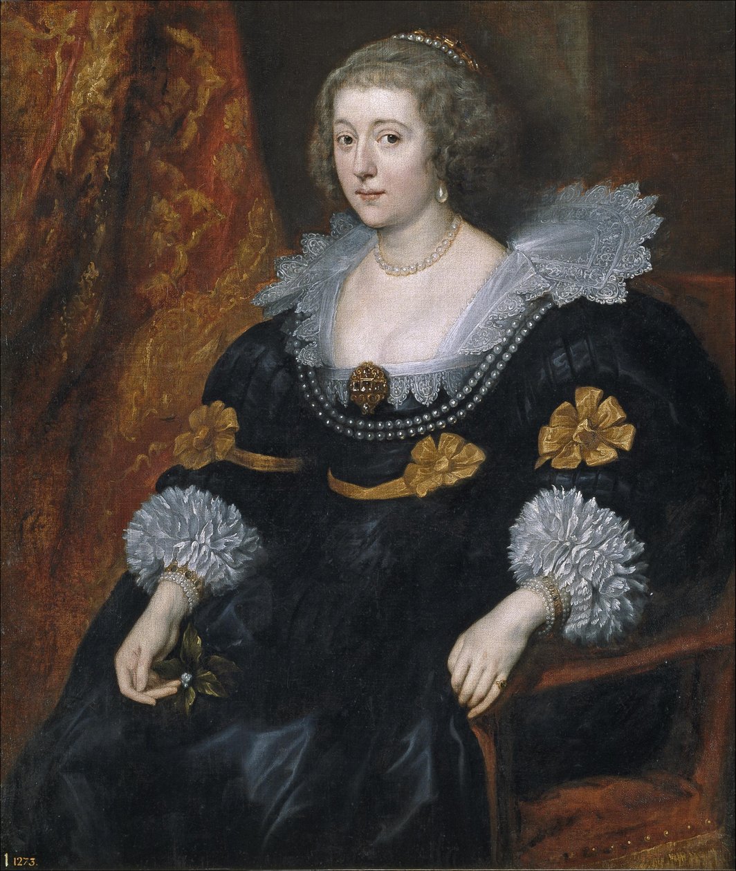 Porträtt av Amalia van Solms-Braunfels (1602-1675), prinsessa av Oranien av Anthony van Dyck