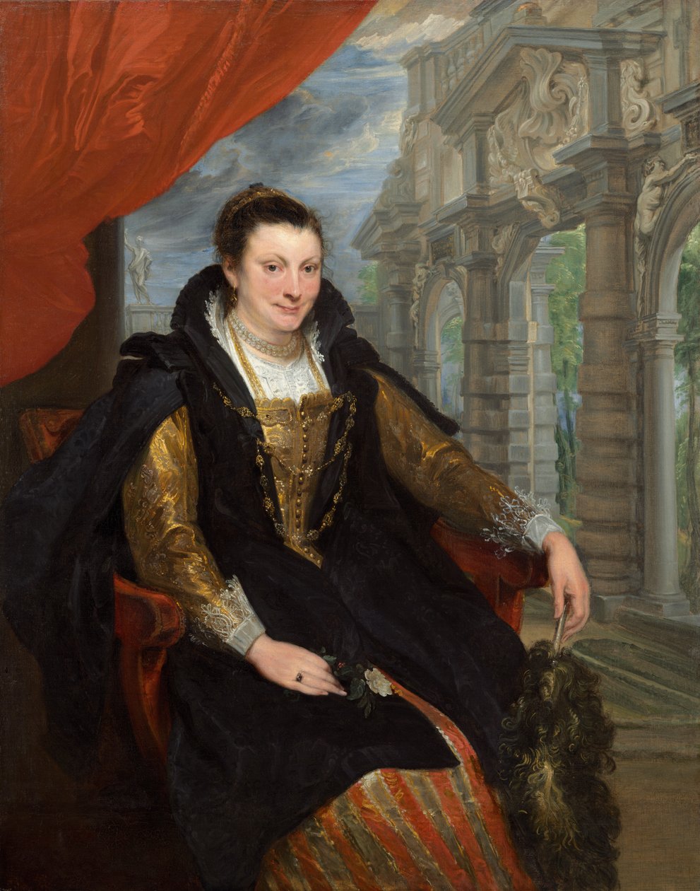 Porträtt av Isabella Brandt av Anthony van Dyck
