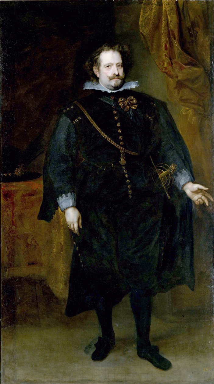 ""Porträtt av Diego Felipe de Guzman, markis av Leganes (1580-1655) spansk politiker"" Målning av d