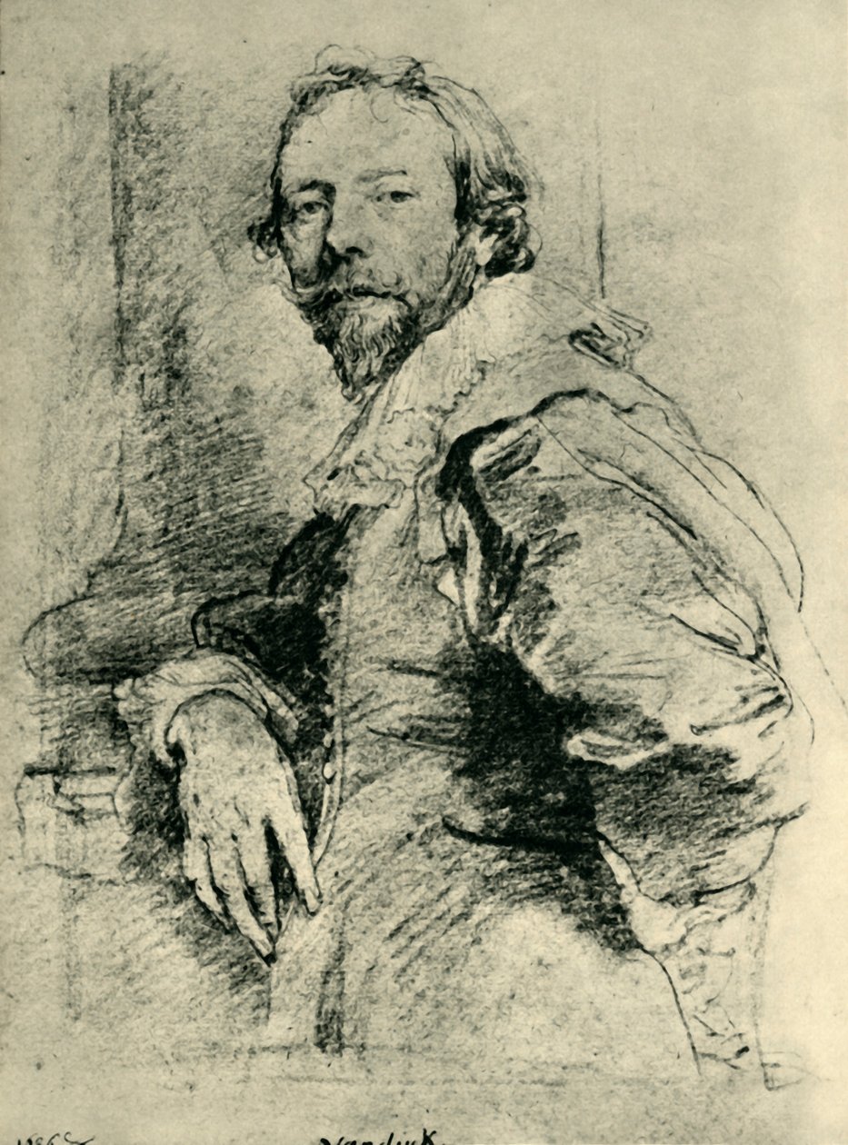 Porträtt av Adam de Coster, 1627-1635, 1943. av Anthony van Dyck