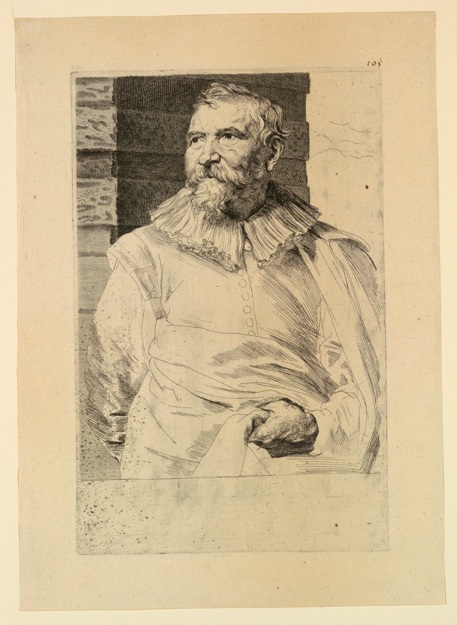 Porträtt av Adam van Noort, från Icons of Princes of Men av Anthony van Dyck