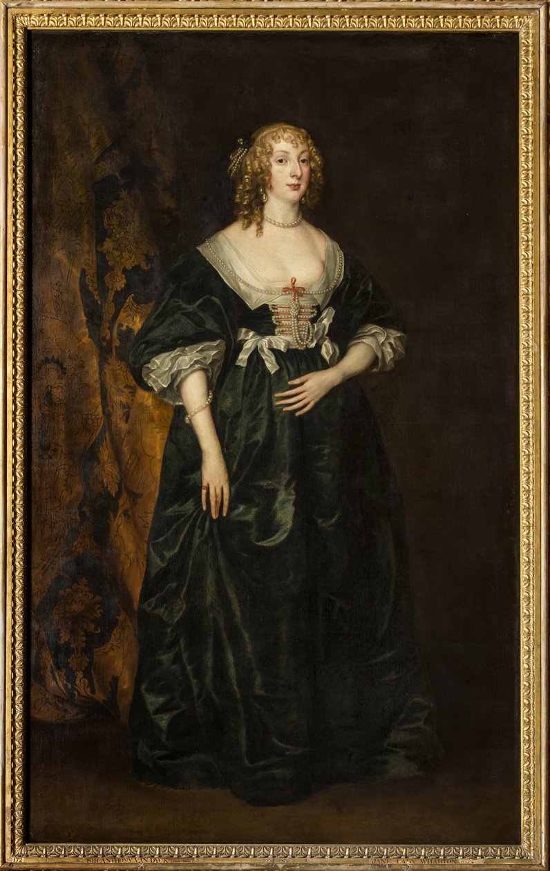 Porträtt av Anna Sophia Herbert, grevinnan av Carnarvon (olja på duk) av Anthony van Dyck