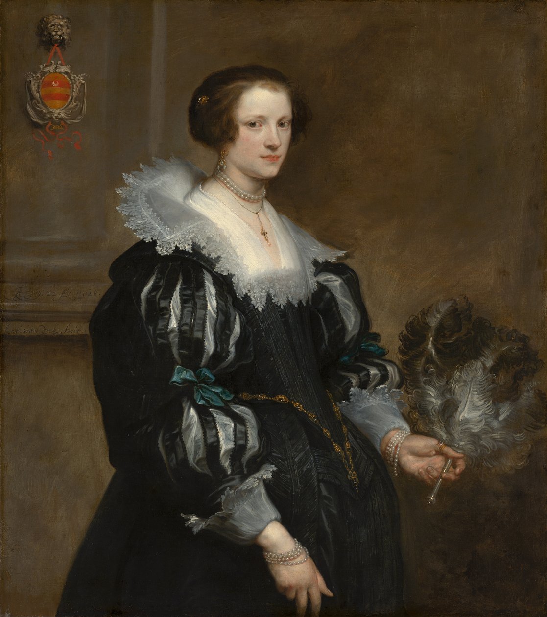 Porträtt av Anna Wake, 1628 av Anthony van Dyck