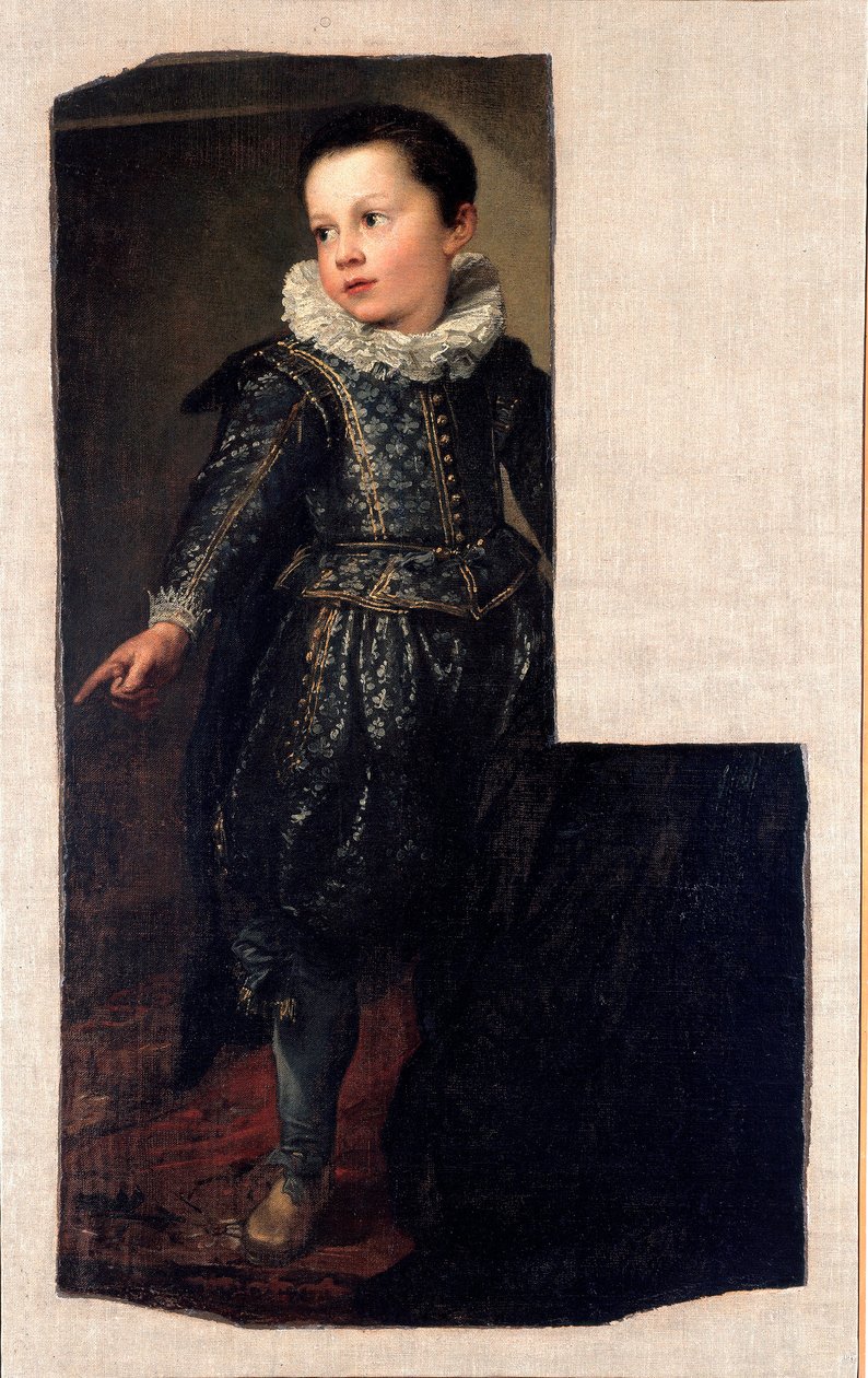 Porträtt av Ansaldo Pallavicino (ne 1622) barn Målning av Antonie Van Dyck (1599-1641) 1625 ca. Sön 288x198 cm Genes, National Gallery of Palazzo Spinola av Anthony van Dyck