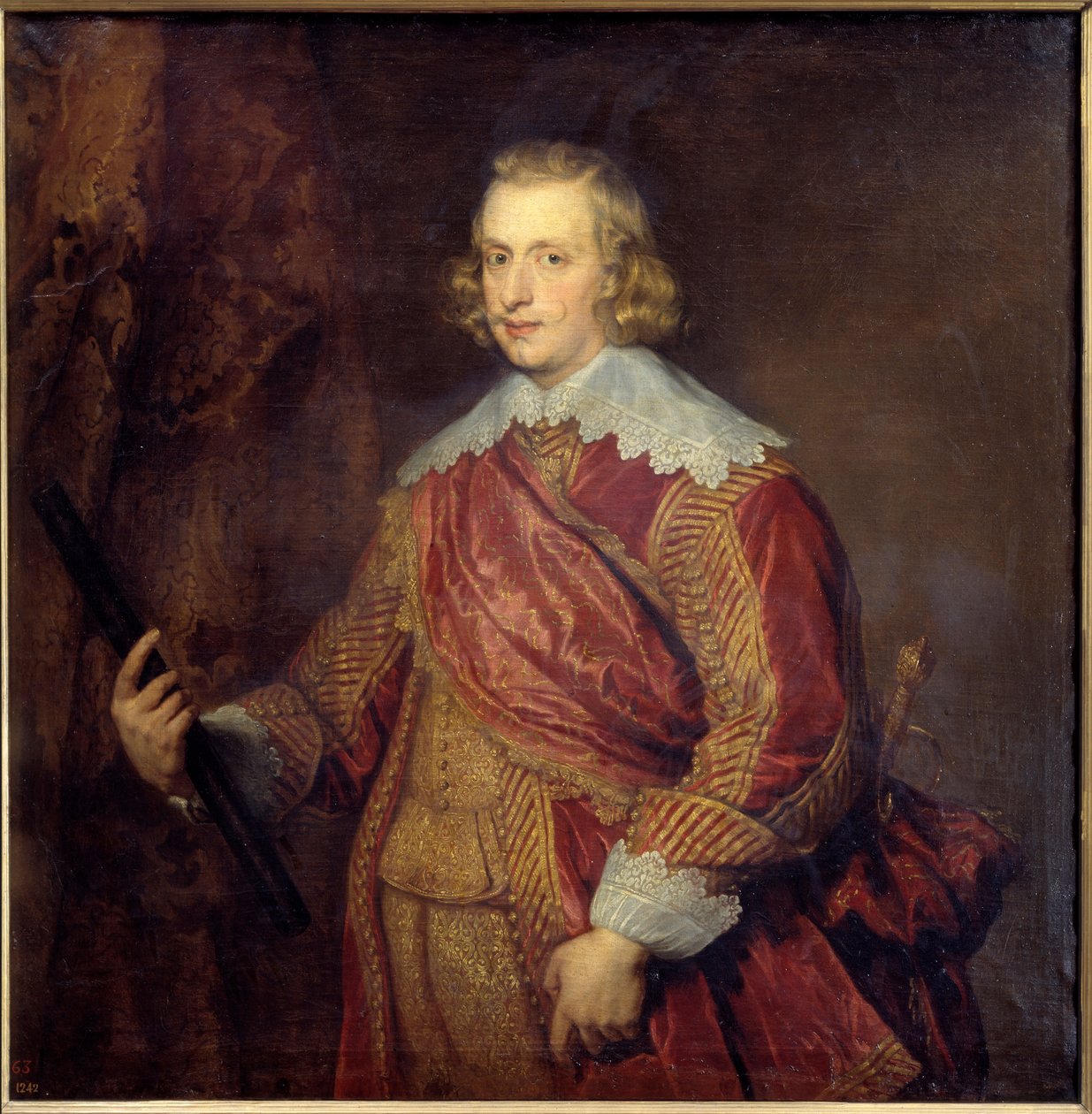 Porträtt av kardinal spädbarn Ferdinand av Österrike (1609-1641) Målning av Anton Van Dyck (1599-1641) (ec.flam.) Sön 1,07x1,06 m Madrid, Pradomuseet av Anthony van Dyck