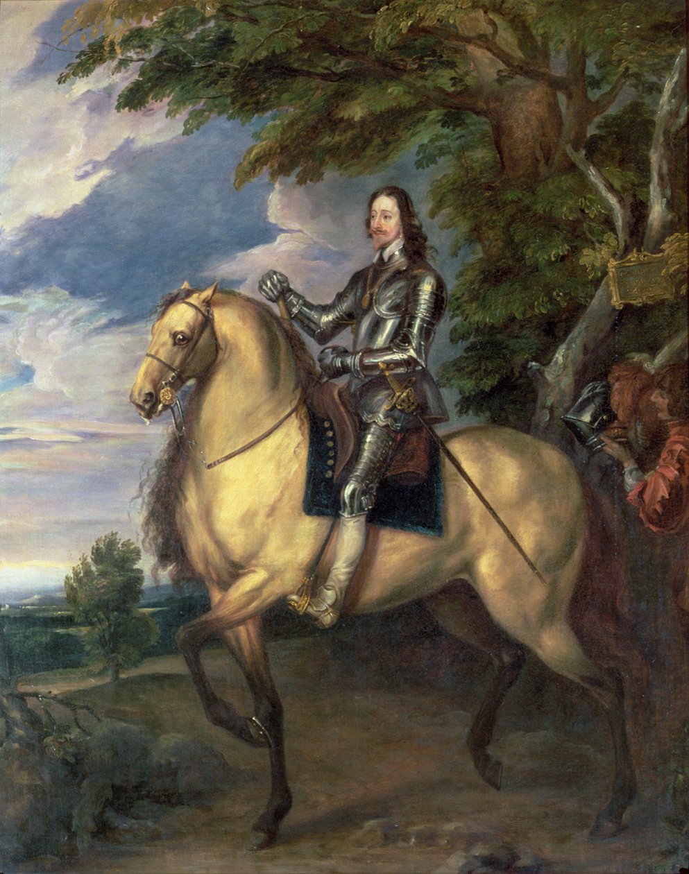 Porträtt av Karl I (1600-49) av Anthony van Dyck