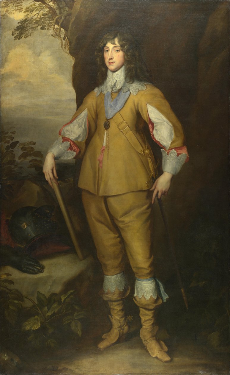 Porträtt av Karl I Ludvig 1617-1680, kurfurst Palatine, ca 1637 av Anthony van, Dyck