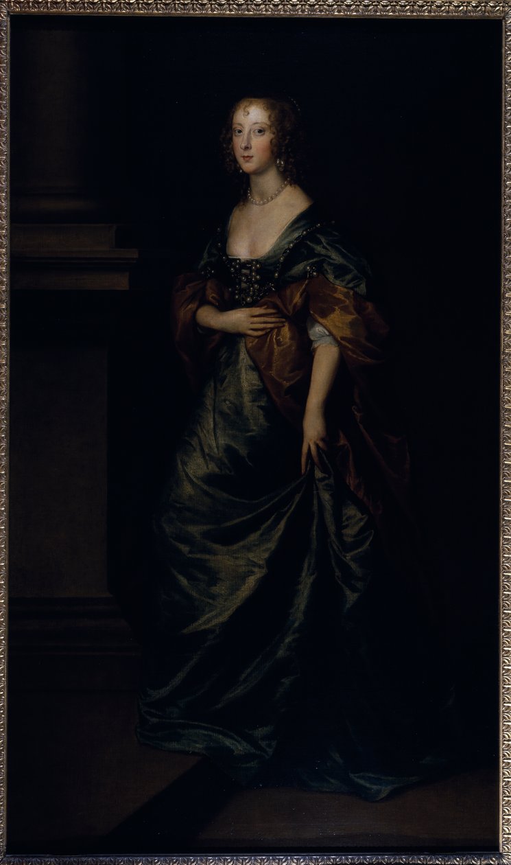 Porträtt av Elizabeth Cecil, grevinna av Devonshire, ca 1639 (olja på duk) av Anthony van Dyck
