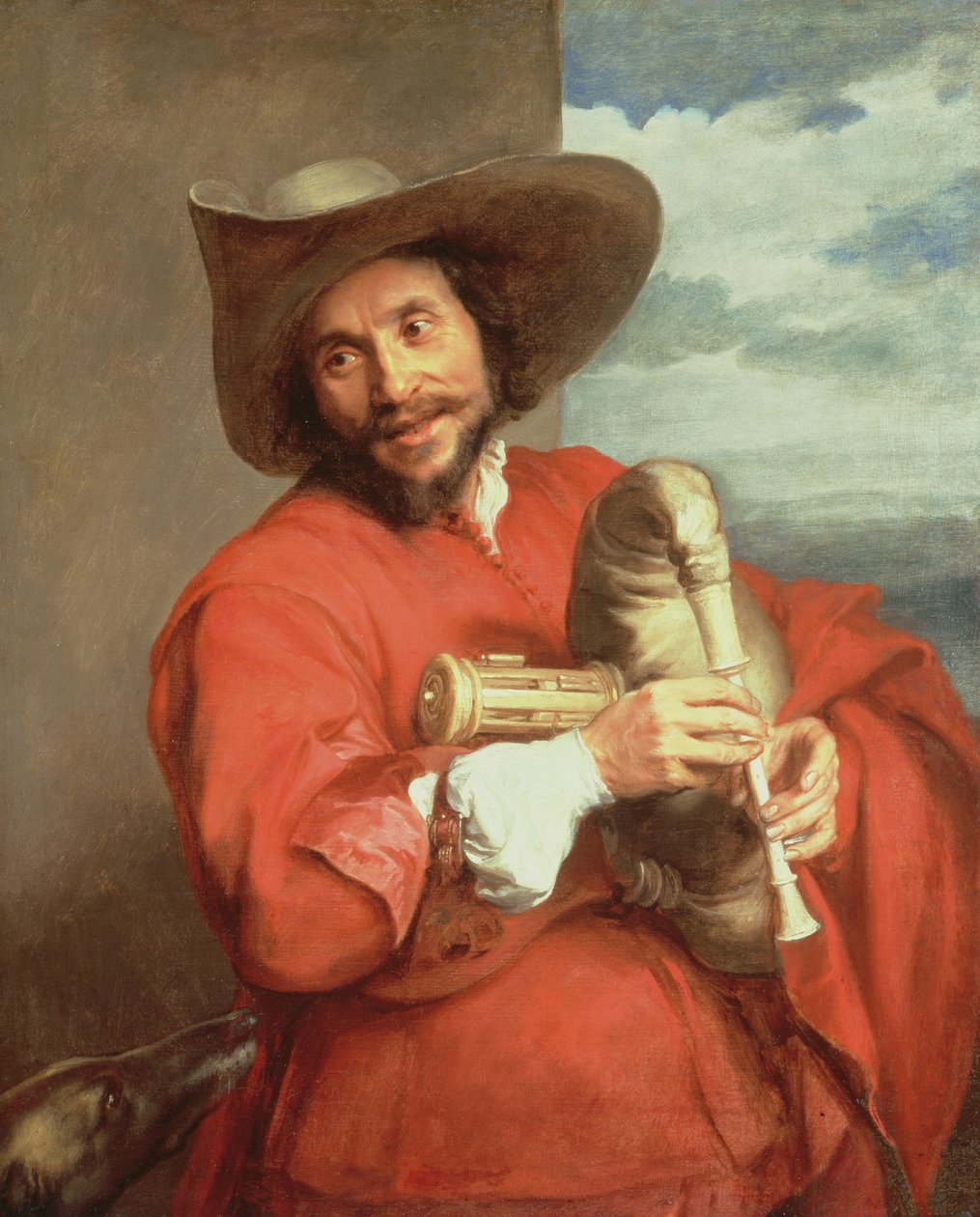 Porträtt av Francois Langlois (1589-1647) c.1637 av Anthony van Dyck