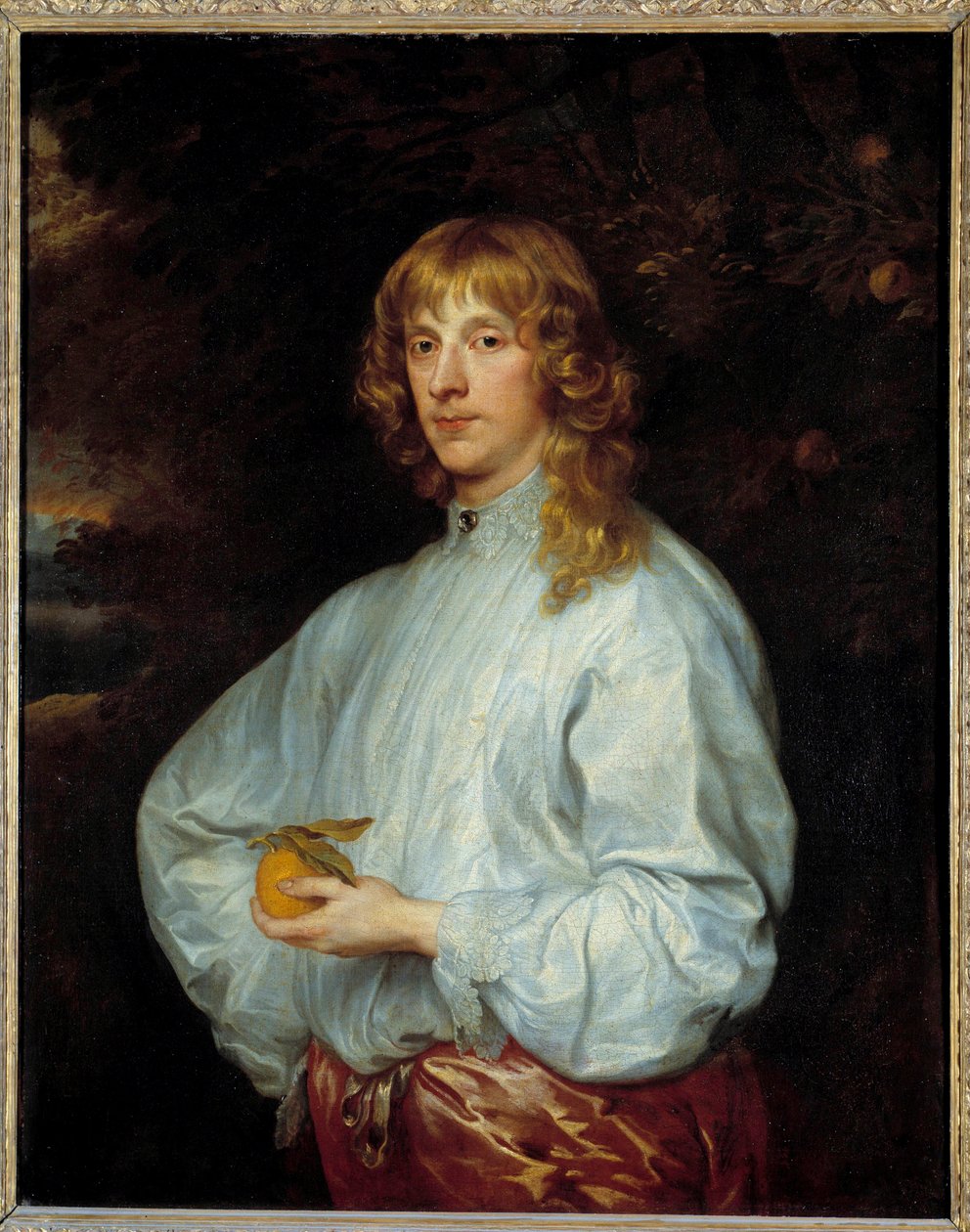 Porträtt av James Stuart, hertig av Lennox sedan av Richmond (1612-1655) som håller i Paris d