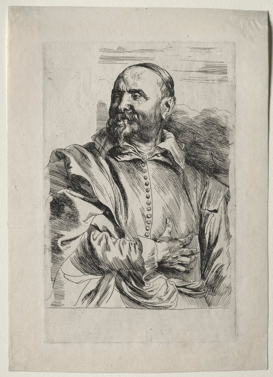 Porträtt av Jan Snellinx. av Anthony van Dyck