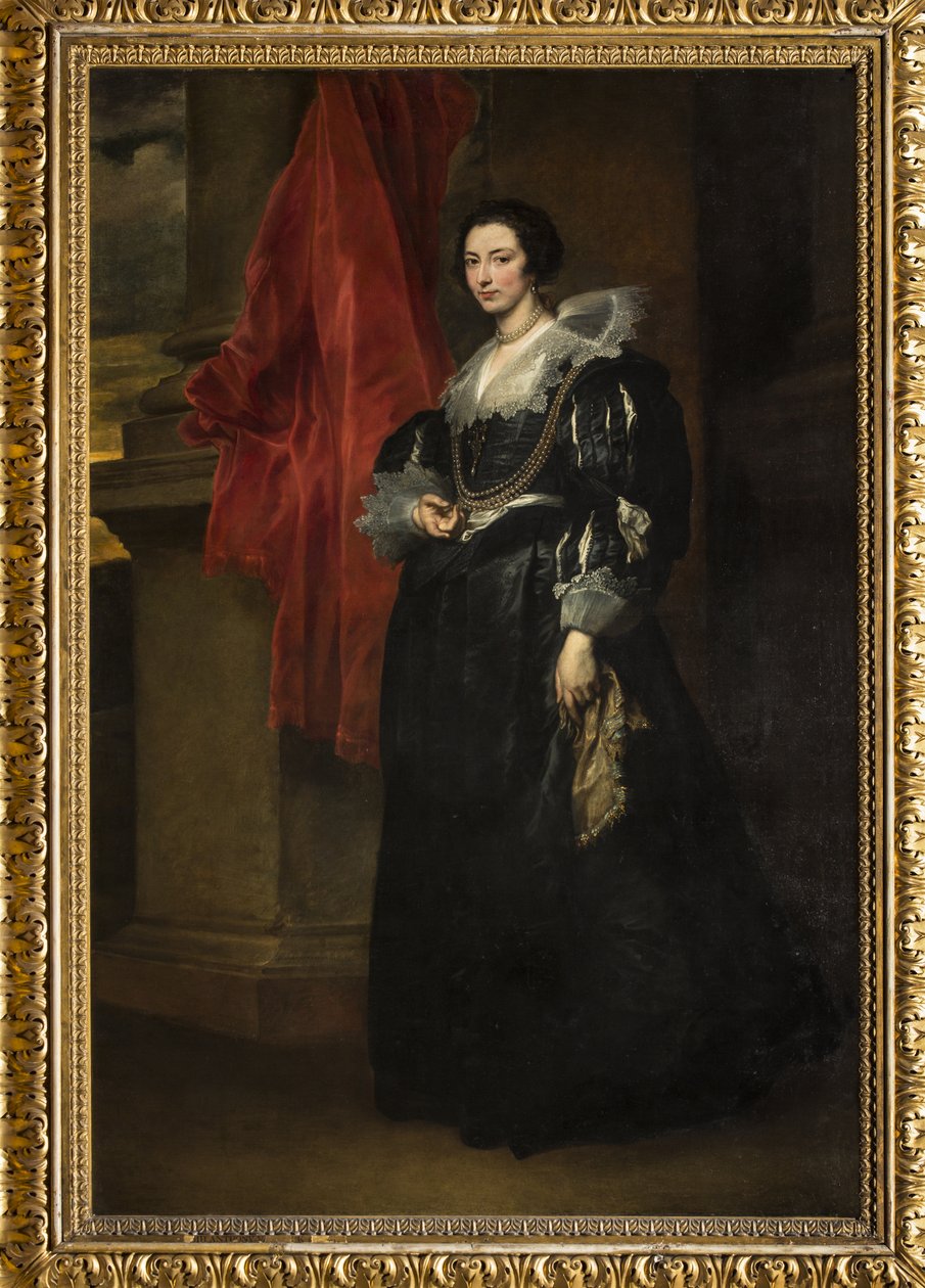 Porträtt av Johanna av Blois, ca 1634-35 (olja på duk) av Anthony van Dyck