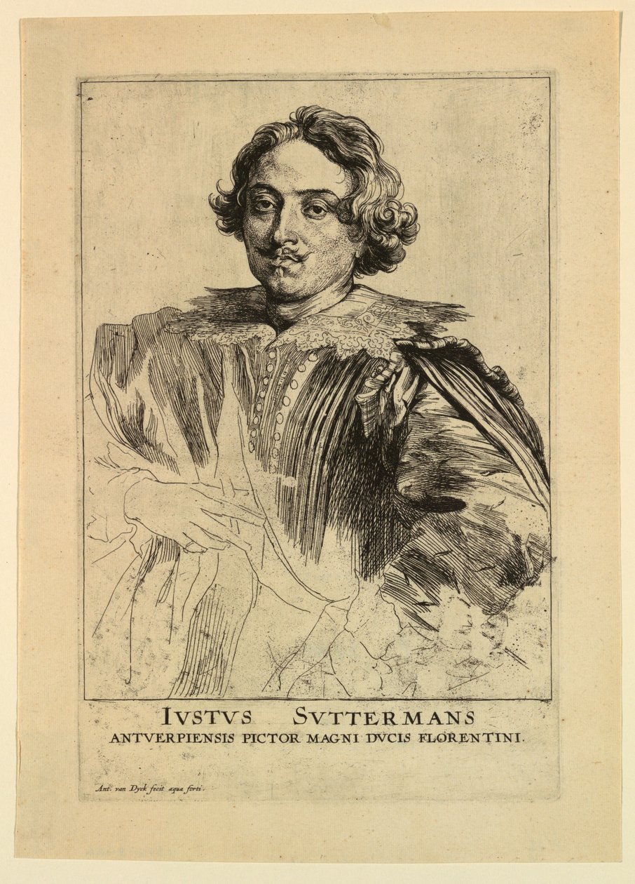 Porträtt av Justus Sustermans, från Icons of Princes of Men av Anthony van Dyck