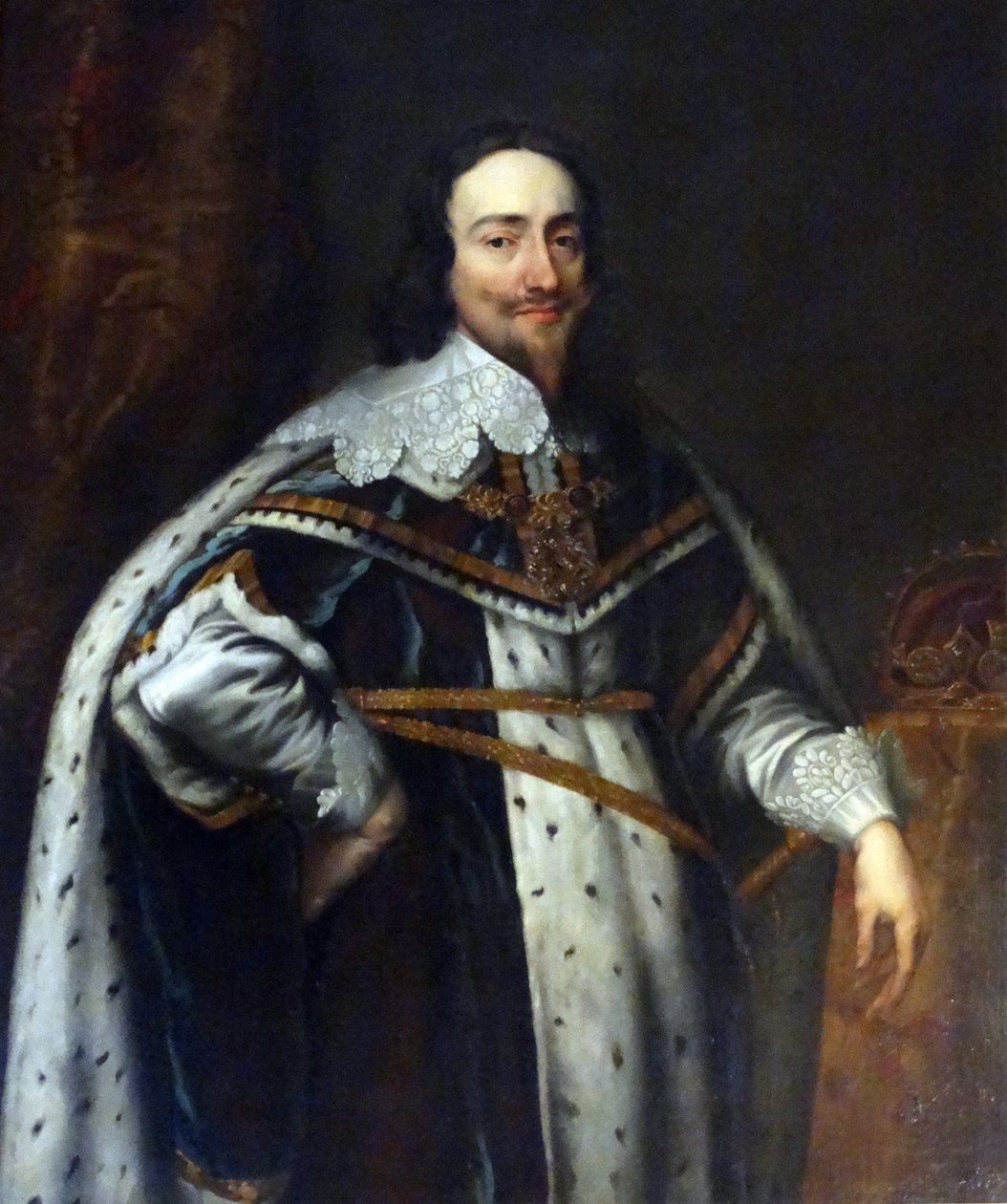 Porträtt av kung Charles I av England (olja på duk) av Anthony van Dyck
