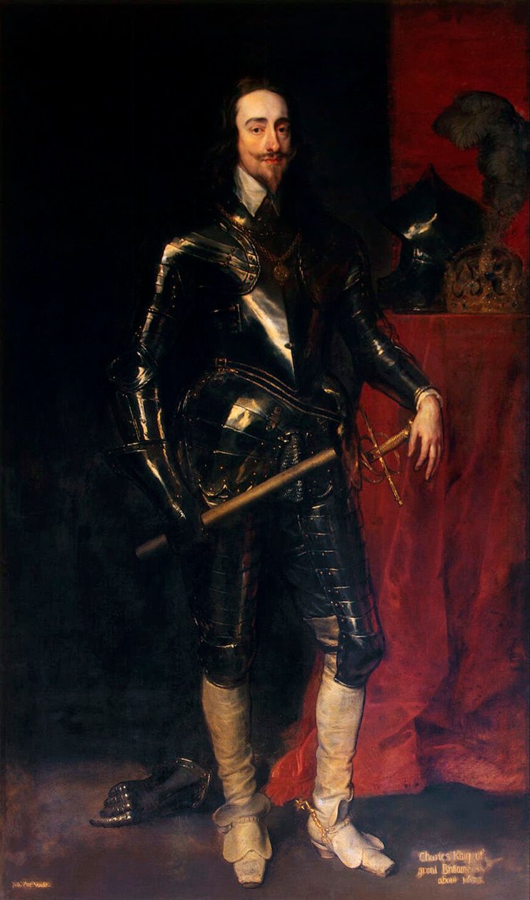 Porträtt av kung Charles I av England, Skottland och Irland 1600-1649, 1638. av Anthony van Dyck