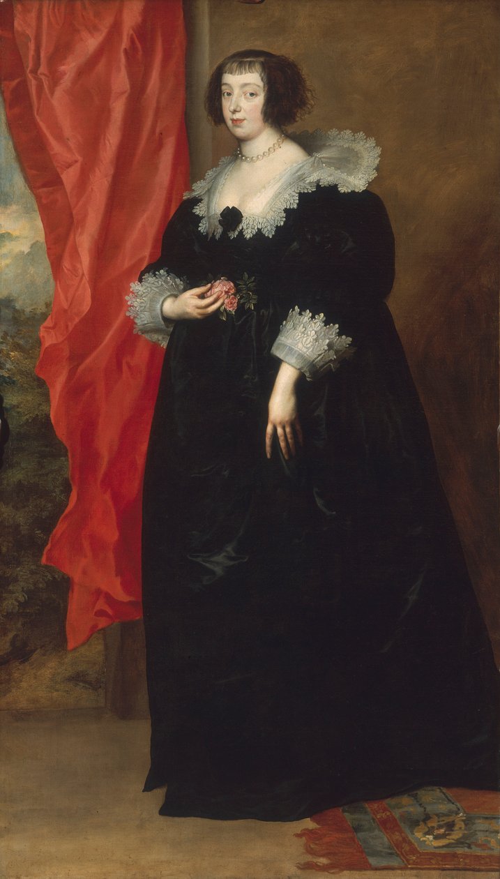 Porträtt av Marguerite de Lorraine (1615-72), hertiginna av Orleans, 1634 av Anthony van Dyck