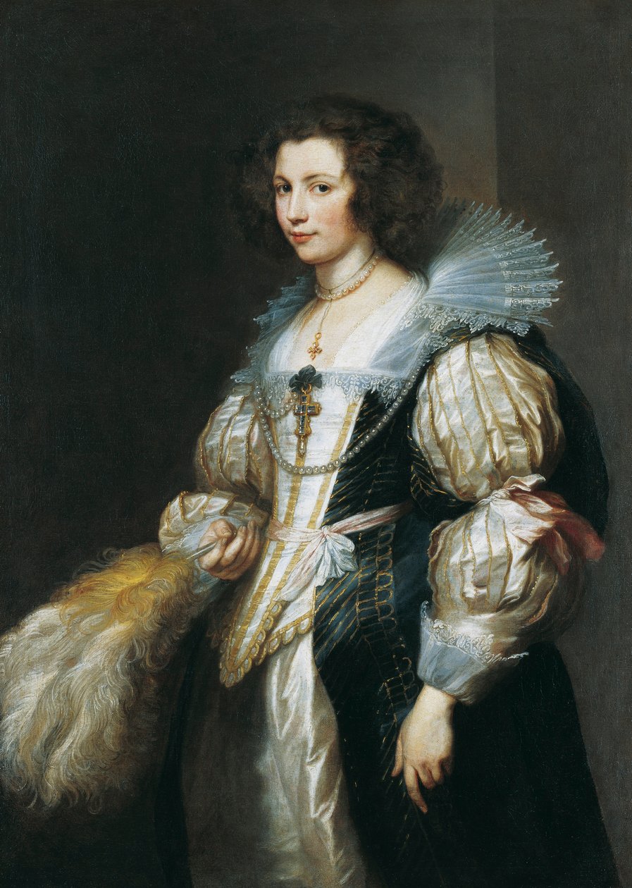 Porträtt av Maria Louis de Tassis (1611-1638), dotter till kaniken Antoine de Tassis av Anthony van Dyck