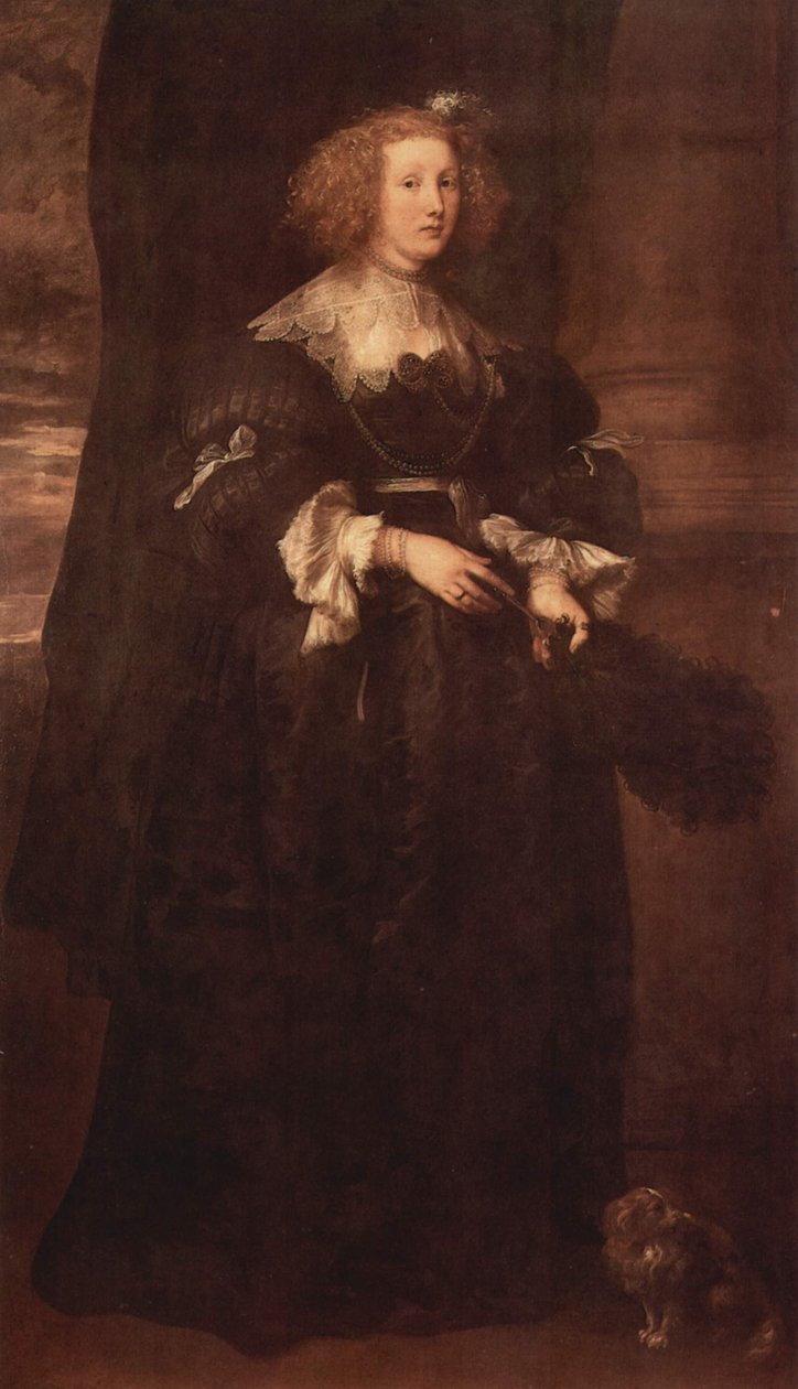 Porträtt av Maria de Raet av Anthony van Dyck