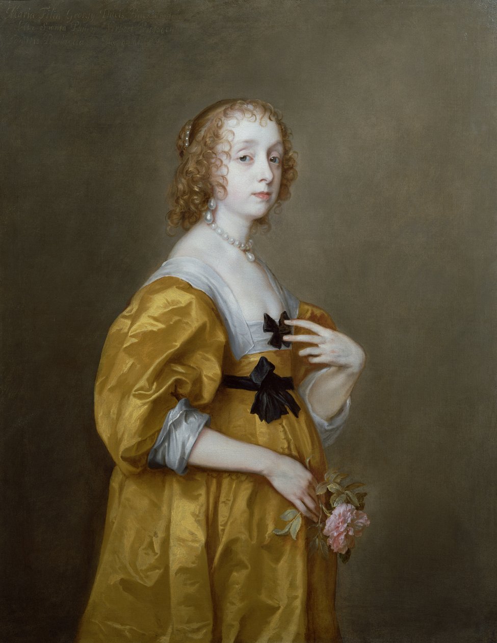 Porträtt av Mary Villiers (1622-85) Lady Herbert av Shurland av Anthony van Dyck