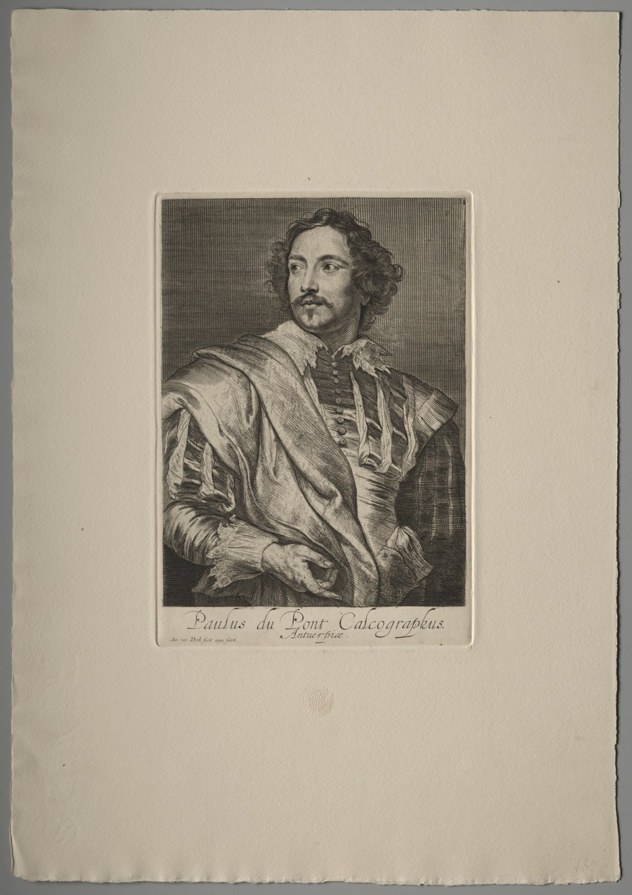 Porträtt av Paul du Pont av Anthony van Dyck