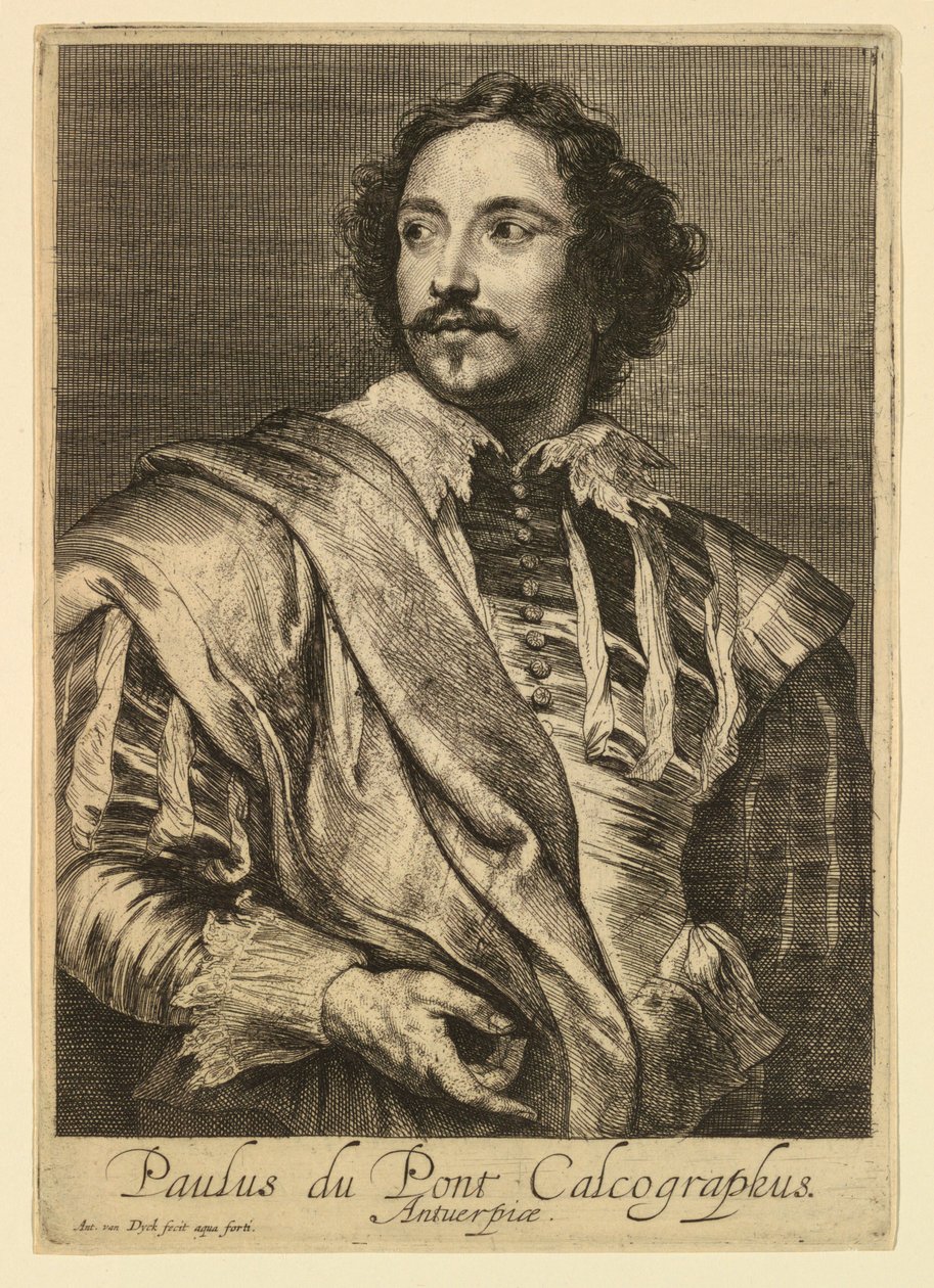 Porträtt av Paulus Pontius, från Icons Princes of Men av Anthony van Dyck
