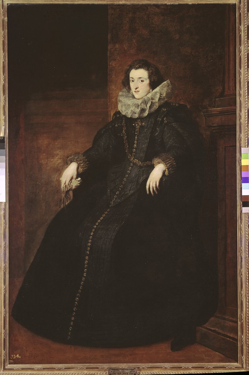 Porträtt av Policena Spinola av Anthony van Dyck