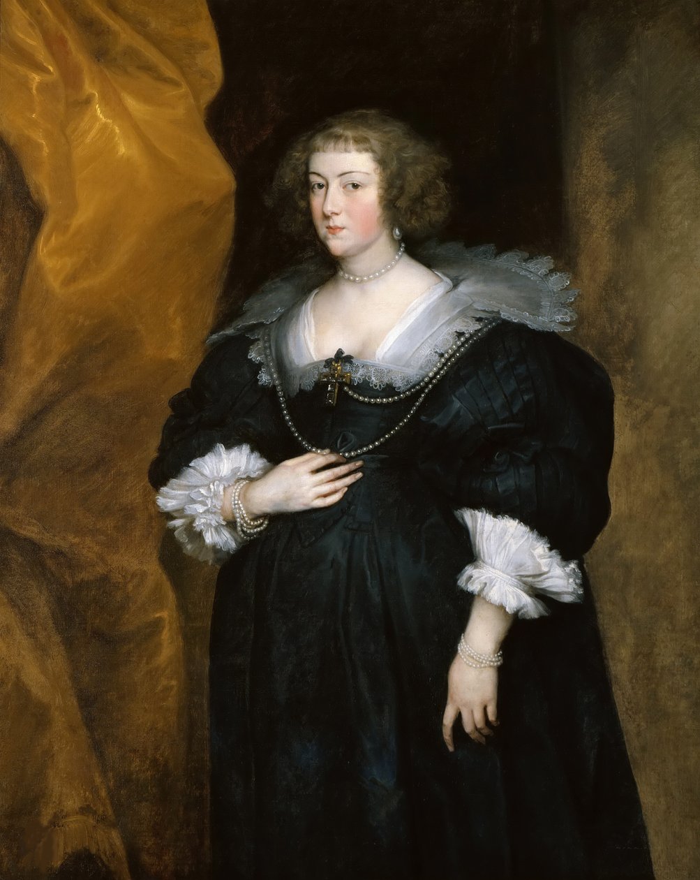 Porträtt av en dam, ca. 1635. av Anthony van Dyck