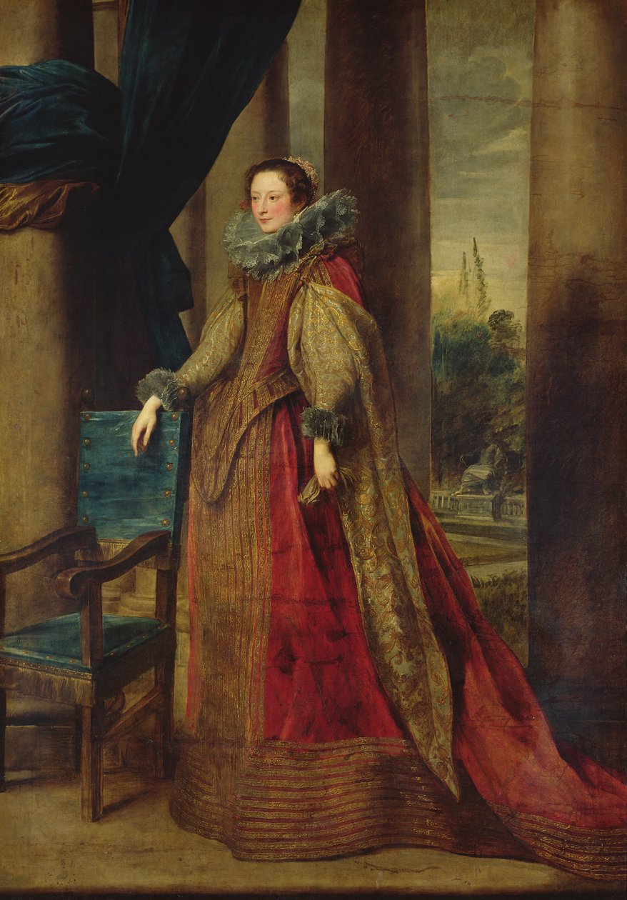 Porträtt av en dam, som antas vara markisin Geromina Spinola-Doria de Genes av Anthony van Dyck