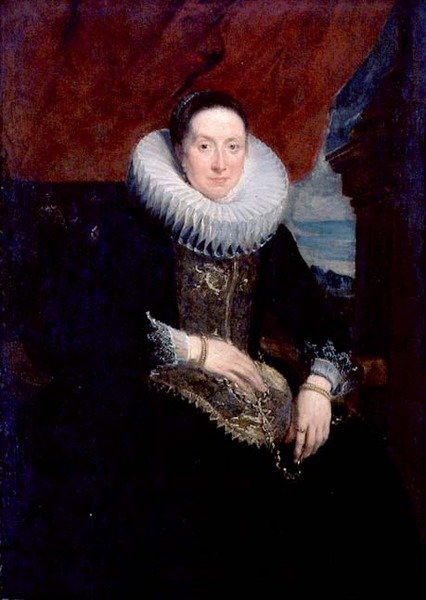 Porträtt av en kvinna (se även 124365) av Anthony van Dyck