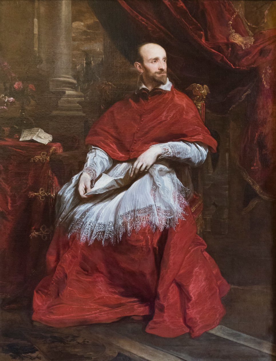 Porträtt av kardinal Bentivoglio av Anthony van Dyck