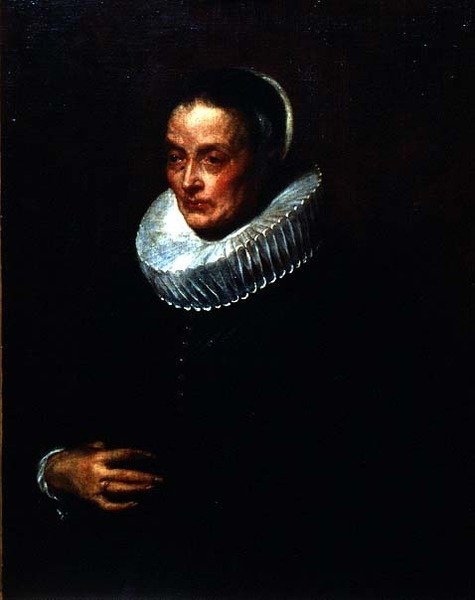 Porträtt av konstnären Justus Sustermans mor, ca 1640-50 av Anthony van Dyck